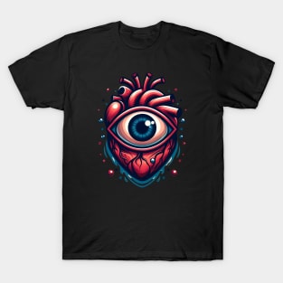 Love Heart With Eyes T-Shirt